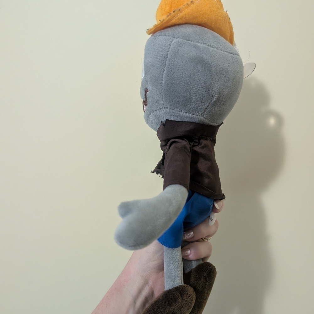 Plants Vs Zombie Plush Zombie Toy with Orange Hat - Picture 3 of 5